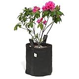 Kit 2 Vasos De Feltro P Plantas Com Alças 7 Litros King Pot Preto 