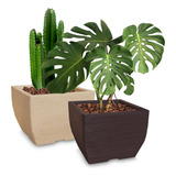 Kit 2 Vasos De Planta 30x40 Decorativo Polietileno Plastico