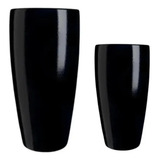 Kit 2 Vasos Vietnamita Fibra Vidro Plantas Grande Alto Cone
