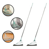 Kit 2 Vassoura Mágica Rodo Mop Tira Pelos Limpa Vidro Seca