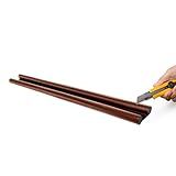 Kit 2 Veda Porta Ajustável Rolinho Protetor Contra Insetos Impermeável Marrom 80cm 
