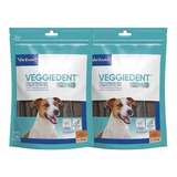 Kit 2 Veggiedent Fresh Cães Pequenos 5 A 10 Kg Virbac