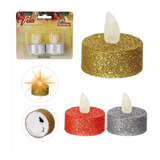 Kit 2 Velas Eletrônica Decorativa Led Amarela Colorida Natal