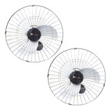 Kit 2 Ventilador Parede 60cm Industrial Turbão Turbo Preto Cor Das Pás Cinza Diâmetro 60 Cm Frequência 60 Hz Material Das Pás Policarbonato Injetado Quantidade De Pás 3 110v 220v bivolt Chaveado 