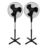 Kit 2 Ventiladores Coluna Pedestal 40cm Com 3 Pás 45w