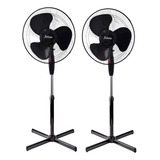 Kit 2 Ventiladores Pedestal Coluna Ajustável Silencioso 45w