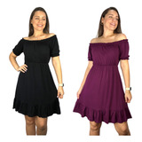 Kit 2 Vestido Ciganinha Amamentação Roupa Gestante Grávida