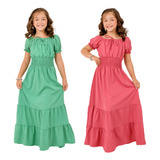 Kit 2 Vestido Infantil