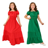 Kit 2 Vestido Longo