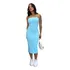 Kit 2 Vestido Midi Tomara Que Caia Canelado Elegância E Sexy
