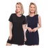 Kit 2 Vestidos Camisetão E Regatão Feminino Liso Casual