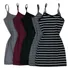 Kit 2 Vestidos Canelado Listrado Tubinho Gg Plus Size Moda
