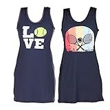 KIT 2 VESTIDOS DE BEACH TENNIS DRY FIT LATERAL ACOMPANHA SHORT BOLSOS BR Alfa M Regular Regular Padrão Love Marinho 