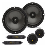 Kit 2 Vias Alto Falante Bravox Cs60 bk 6 130 Rms Fox Diantei