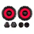 Kit 2 Vias Bomber Alto Falante 6 Polegadas Tweeter 60w Cor Preto/vermelho