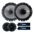 Kit 2 Vias Par Bomber 6 Pol Universal 120w Rms Mobile 4 Ohms