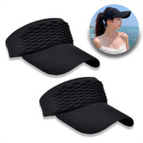 Kit 2 Viseira Feminina Turbante Boné Chapéu Praia Verão Moda