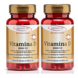 Kit 2 Vitamina D 2000 Ui Auxilia Na Imunidade 60 Cápsulas