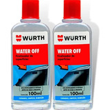 Kit 2 Water Off Wurth  Cristalizador Vidros para brisa 100ml