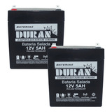 Kit 2 X Bateria 12v 5ah Nobreak Sms 1200va Bivolt Station Ii