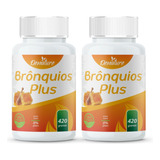 Kit 2 Xarope Bronquios 100 Natural 420g Linha Premium