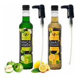 Kit 2 Xarope Para Soda Italiana Dilute Com Dosador Sabores