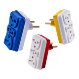 Kit 20 Adaptador De Tomada Benjamin T Colorido Universal