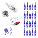 Kit 20 Agulhas Cartucho Caneta Derma Pen 12 36 Nano Ponta