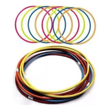 Kit 20 Bambolê Arco 90 Cm Diâmetro Colorido Academia Escola
