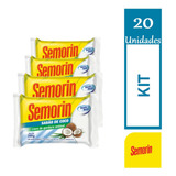 Kit 20 Barra Semorin De Sabão De Coco Tradicional 200g Cada