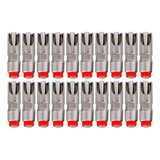 Kit 20 Bebedouros Chupetas Inox Para Suíno Porco Adulto