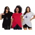 Kit 20 Blusas Transpassada Plussize Malha Estilosa Atacado