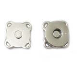 Kit 20 Botões Imantado Magnético Fecho Cor Níquel 18mm Imã