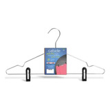 Kit 20 Cabide Adulto Com Cava E Presilha Para Saia Pracasa