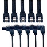 Kit 20 Cabos Sata 3 6gb s Hd Ssd Gravador Drives Com Trava