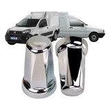 Kit 20 Capa Porca Parafuso Cromada Belga Roda Fiorino 19mm