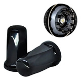 Kit 20 Capa Porca Roda Caminhão Ônibus Cromada preta 32 33mm