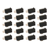 Kit 20 Chave Micro Switch Microondas 16a 250vac 3 Terminais
