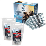 Kit 20 Cilindros Co2 12g 2 000 Esferas Aço 4 5mm Original