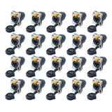Kit 20 Conector Ethernet Rj45 Keystone Emenda Tomada Rack