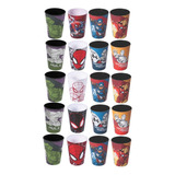 Kit 20 Copos Marvel Ovos Páscoa Lembrancinha Brinde Plasútil