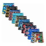 Kit 20 Cuecas Box Boxer Infantil Mallbeck De Microfibra Bebê