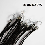 Kit 20 Elastico Extensor Borracha Lona Caminhão Carreta