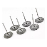 Kit 20 Escovas Aço 25 Mm Jogo Acessórios Lixa Micro Retifica