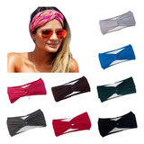 Kit 20 Faixa Turbante Aberto Headband Skin Care Atacado Lisa