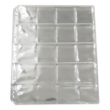 Kit 20 Folhas Moedas 20 Bolsos Pvc 28x24cm Pro