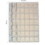 Kit 20 Folhas Moedas 42 Bolsos Pvc Pccb 28x21cm Pro