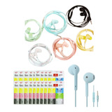Kit 20 Fone De Ouvido Coloridos Com Microfone Atacado Barato