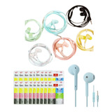 Kit 20 Fone De Ouvido Coloridos Com Microfone Atacado Barato