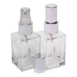 Kit 20 Frascos De Vidro 30ml Válvula Home Spray Aromatizador Cor Valvula E Tampa Prata
